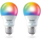 INNR Ampoule connectée E27 -Wifi Direct - Pack de 2 ampoules Multicolor + Blanc Variable 1800 - 6500 K Intensité réglable.