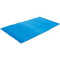 Tapis de sol bleu pour piscine Summer Waves - 3 x 5,74 m - convient aux piscines gonflables ou tubulaires