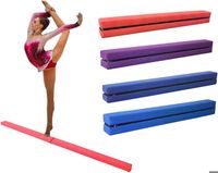 Poutre de Gymnastique Pliable - DRIPEX - Poutre d'Équilibre - 210cm - pour Enfants et Adultes Débutants - Bleu