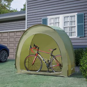 Tente à Vélo Extérieur - Abri Portable Imperméable Pour 2 Vélos, 210D Oxford, Espace Maxi