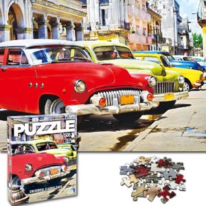 PUZZLE Puzzle Adulte 1500 Pieces - Colourful Classic Cars