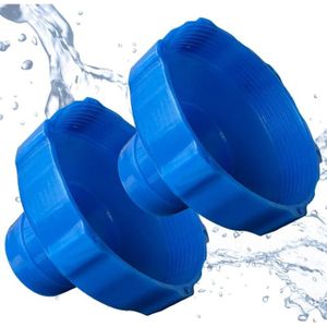 Adaptateurs Tuyau Piscine TidyMister - Lot De 2 - Connecteurs 32 Mm Et 38 Mm - Avec Colliers Inox - Compatible Hayward, Intex, Bestway