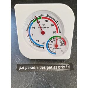 THERMO - HYGROMÈTRE Thermomètre hygromètre , -20°C à + 50°C ,humidité 