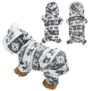 ENCLOS - CHENIL HURRISE vêtements pour chiots Automne-hiver doux en peluche chien vêtements à capuche pour petits chiens chiot ensemble de