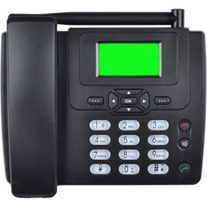 Téléphone fixe Téléphone de Bureau GSM - Téléphone Fixe sans Fil,