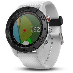 Montre connectée sport montre Smartwatch homme Garmin Approach S60 Blanc 