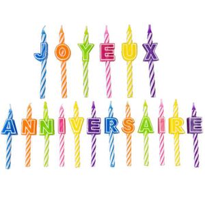 Bougie Anniversaire Lettre Cdiscount