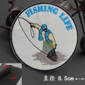 INSIGNE AD 107 velcro -GO FISHING – patchs brodés sur le d
