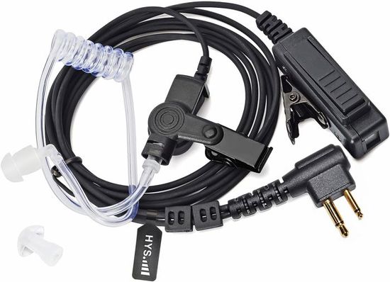 UAYESOK Cuffie Radio A 2 Pin A Forma Di C Per Motorola CP040 CP200 GP300 DP1400 XT420 XT460 Hytera Pd505 Midland PMR 2 Vie Con Microfono PTT - Foto 9