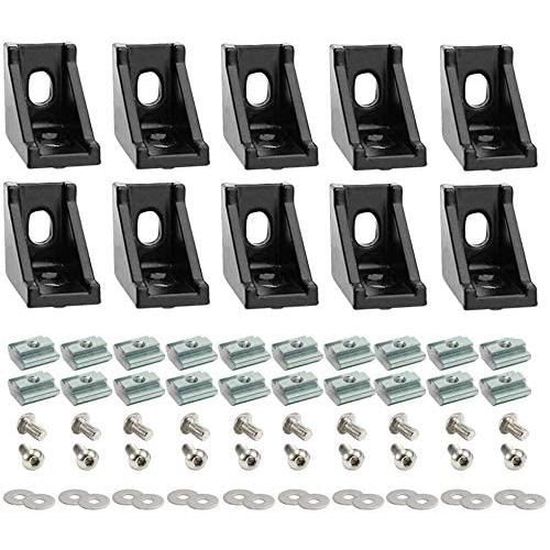Connecteurs En Aluminium Pour Rails Solaires – Lot De 4 – Réglables 0-1 Cm, Pour Montage De Panneaux Photovoltaïques Longue Durée