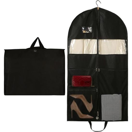 Housses de Vêtements, 60*15*108cm Housse Manteau à Suspendre avec Plusieurs Poches, Anti Poussière Humidité Housse Costume avce Zip(Noir) | Leroy Merlin Housses de Vêtements, 60*15*108cm Housse Manteau à Suspendre avec Plusieurs Poches, Anti Poussière Humidité Housse Costume avce Zip(Noir) | Leroy Merlin
