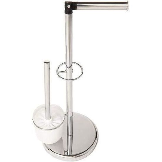 Porte-Rouleau Papier Toilette Sur Pied Gris – 5 Rouleaux, Design Élégant Et Stable