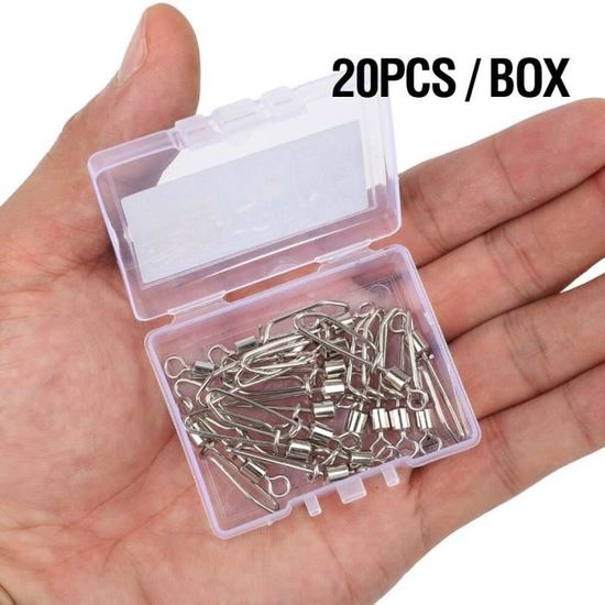 Clips à Pression Pour Palangre - Lot De 10, Acier Inoxydable, Pour Fixer Les Lignes De Pêche