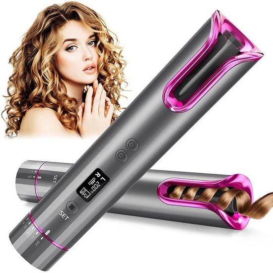 Fer à Boucler Automatique Sans Fil XPREEN - Rechargeable - 3 Températures - Timer