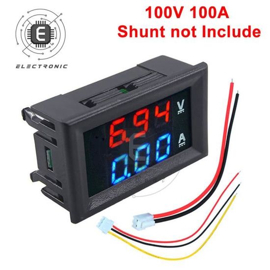 Thermomètre Numérique Double écran - Capteur Métal étanche - Alimentation 4-30V - Mesure -50°C à 120°C