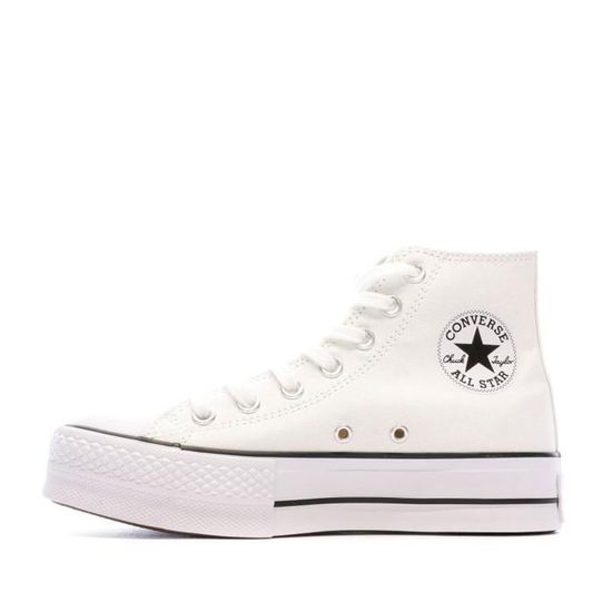 Converses Compenses Blanches
