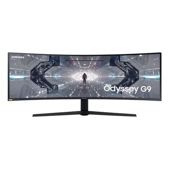 Ecran PC Samsung Odyssey G9 C49G93TSSR 49" Incurvé QLED Noir et blanc Noir Et Blanc