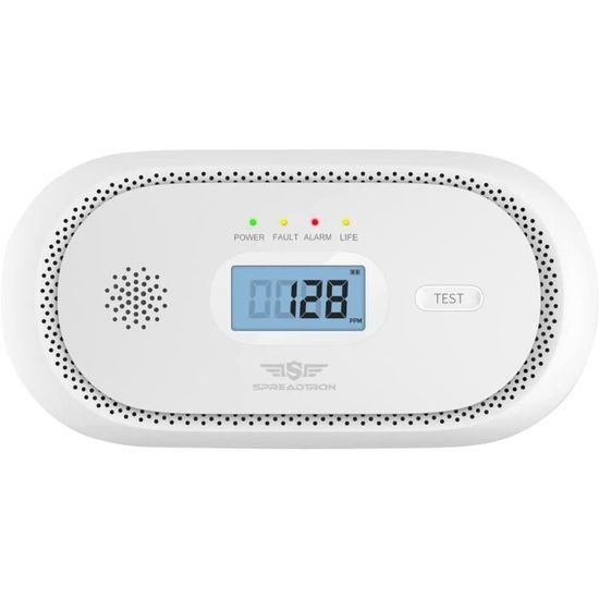Spreadtron Détecteur de monoxyde de carbone Affichage numérique LCD — free download