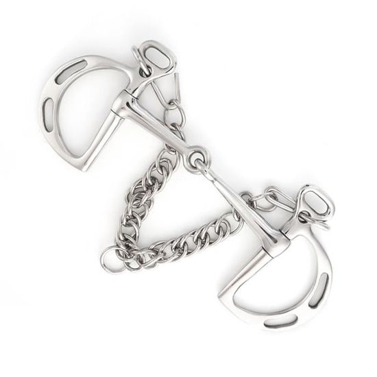 Mors De Filet Western En Acier Inoxydable - Snaffle Brisé Mors De Filet Western En Acier Inoxydable - Snaffle Brisé