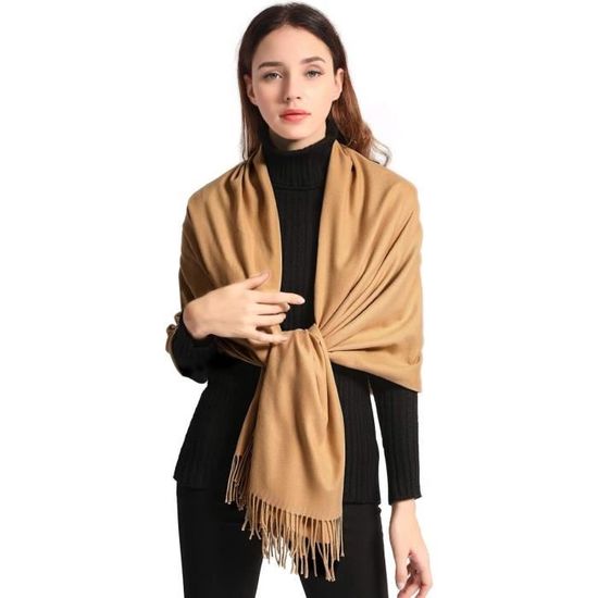 Châle Pashmina Indien En Laine Sawati (100x46 Pouces) - Fait Main, Brodé, Pour Homme/femme
