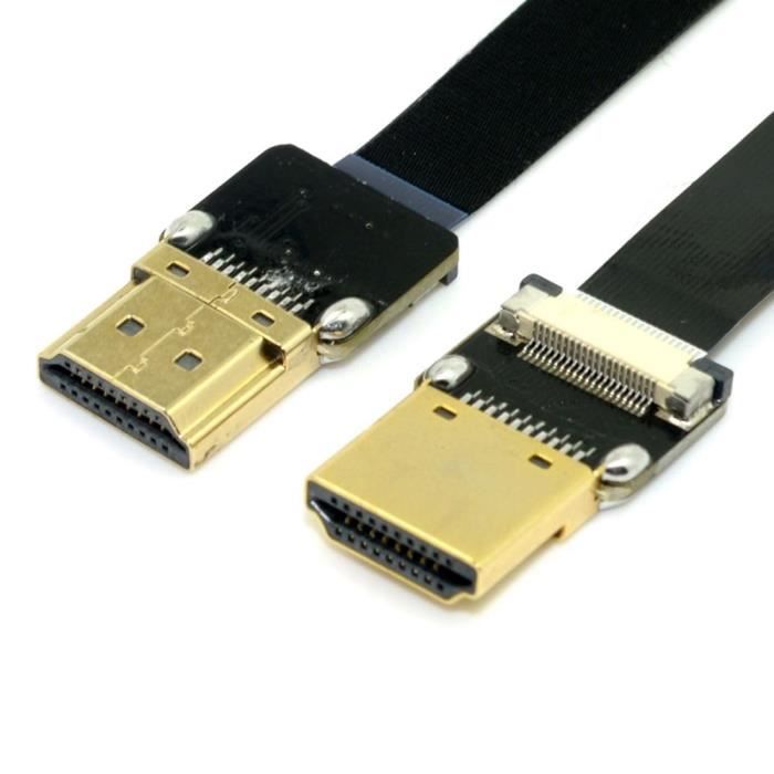 PNGKNYOCN Câble VGA à 90 Degrés, 1080p Full HD Coudé Vers Le Haut Vers