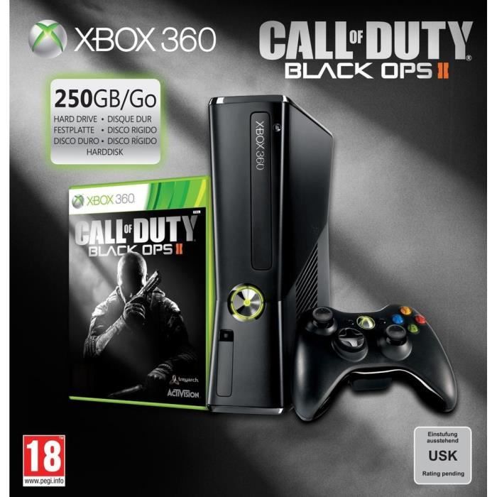 PACK XBOX 360 250Go + CALL OF DUTY BLACK OPS 2 - Microsoft