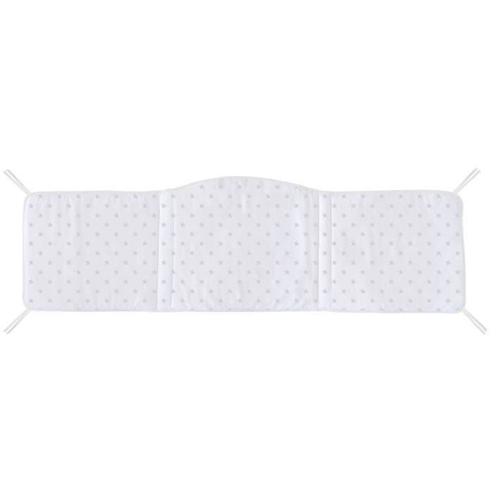 ABSORBA Tour de lit déhoussable Chut bébé dort - 100% coton - Rose