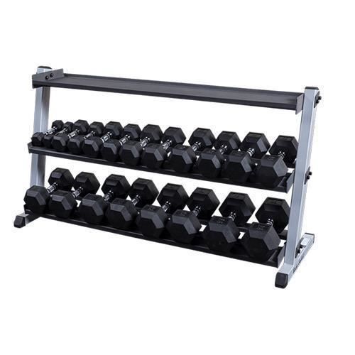 Rack à Haltères 2 étages 158 cm Body-Solid - gris-noir - TU Training