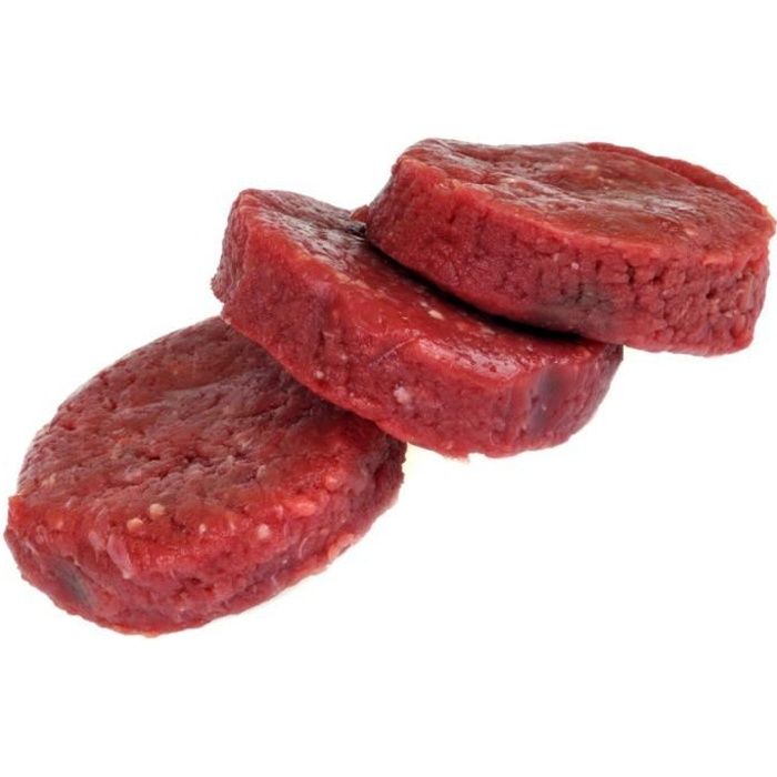 Steaks Hachés de Boeuf Pack Famille - 4×4 steaks de 125 g soit 2 Kg de steaks hachés - Boeuf Origine France