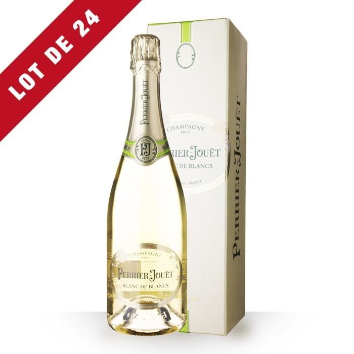 24X Perrier-Jouët Blanc de Blancs 75cl - Etui - Champagne