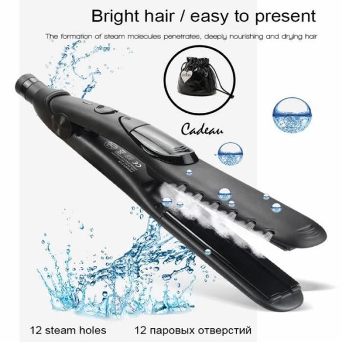 MJ™ Professionnel Rapide Chauffage En Céramique Lisseur Vapeur