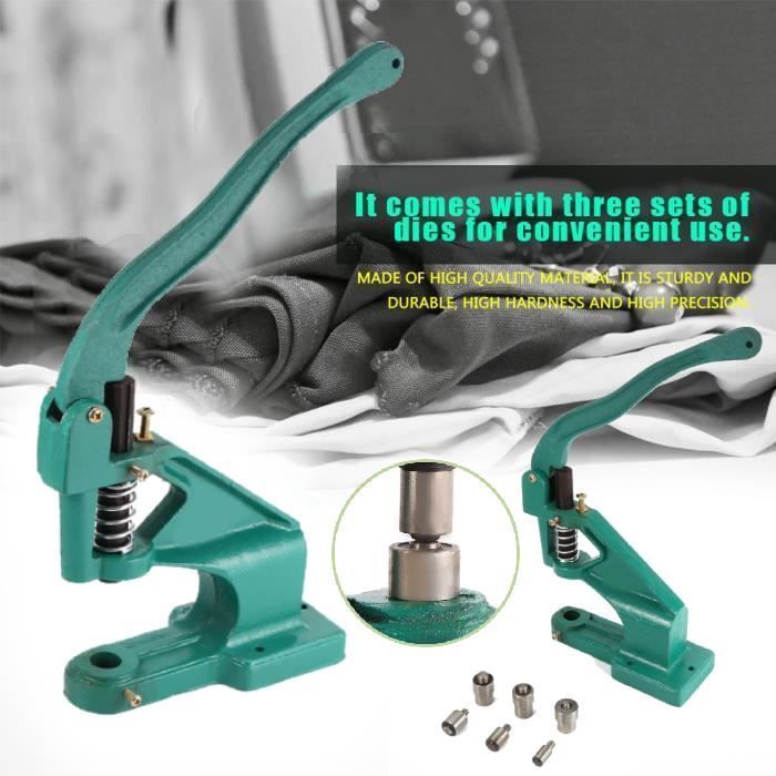 Industriel Machine Pince à Oeillets avec 3 Matrices kit pour DIY Décorati - OLL