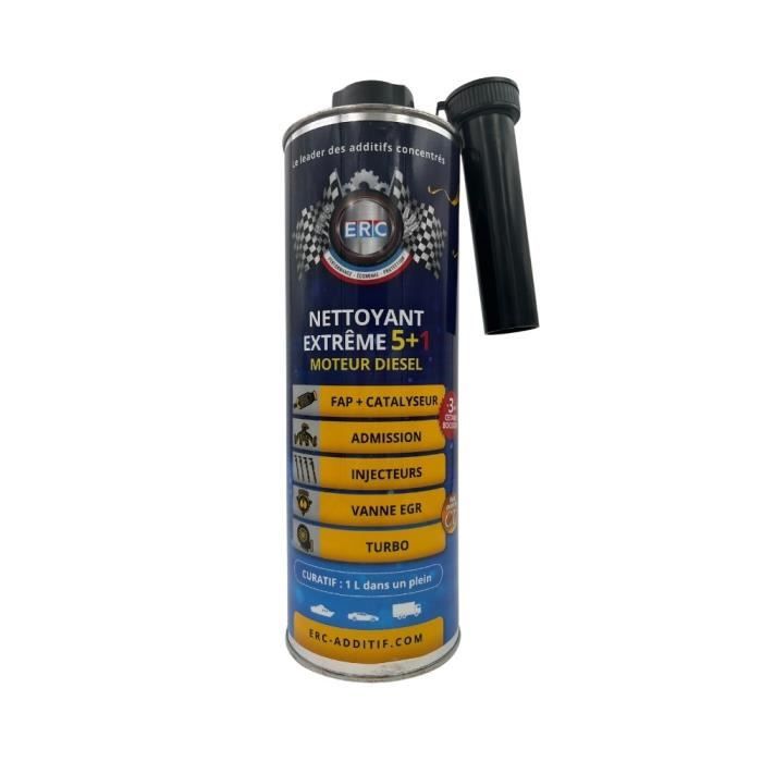 ERC Nettoyant Décrassant Extrême 5+1 Diesel Décrasse Totalement Votre Moteur/Idéal Avant Contrôle Technique - Additif Premium (1l)