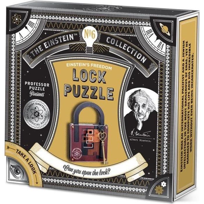 PROFESSOR PUZZLE - Casse-tête LOCK EINSTEIN N6 - Multicolore