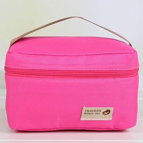 LUNCH BOX - BOITE A REPAS,Sac isotherme étanche pratique petit Portable sacs de glace 4 couleur Thermos boîte à - Type Rouge