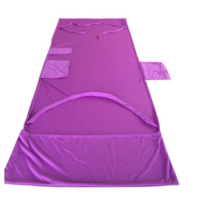 Chaise de plage en Chaise Chaise longue serviette pour la piscine Sun Lounger Hôtel Vacances avec poches latérales (Violet) @SHE