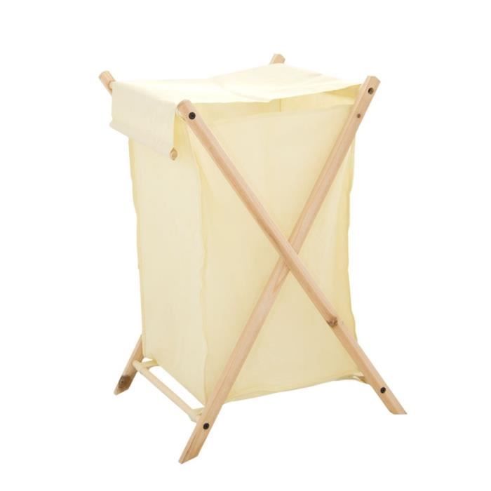 Panier à linge pliable gain d'espace salle de bain P1513277