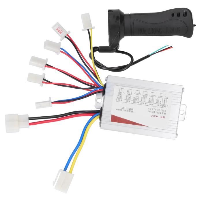 Sonew Kit de poignée d'accélérateur de vélo électrique Kit Contrôleur de Brosse de Scooter Électrique Vélo Électrique 36V