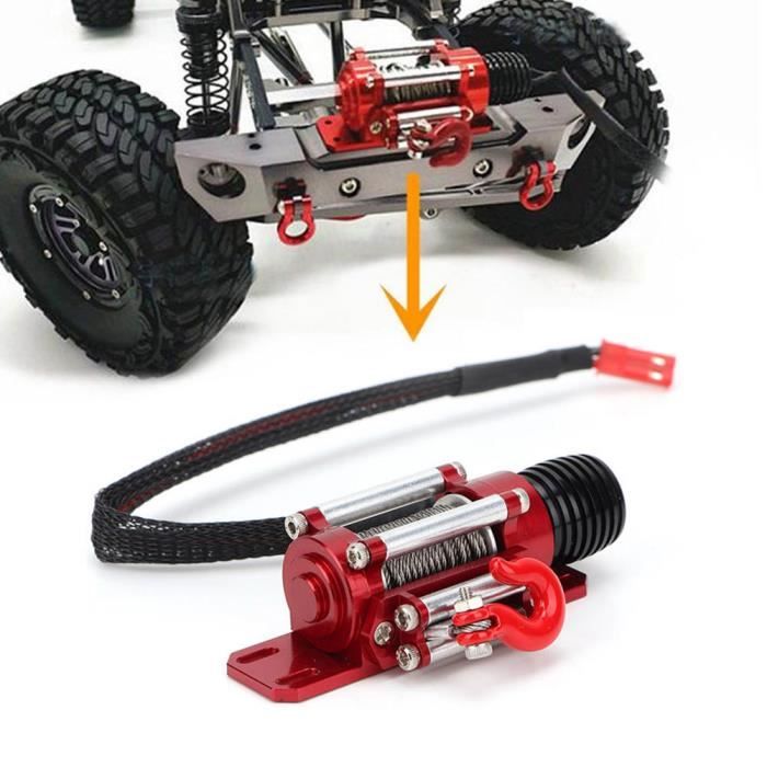 Treuil rouge, treuil RC écologique, alliage de haute qualité pour voiture RC modèle RC voiture d'escalade sur chenilles RC jouet