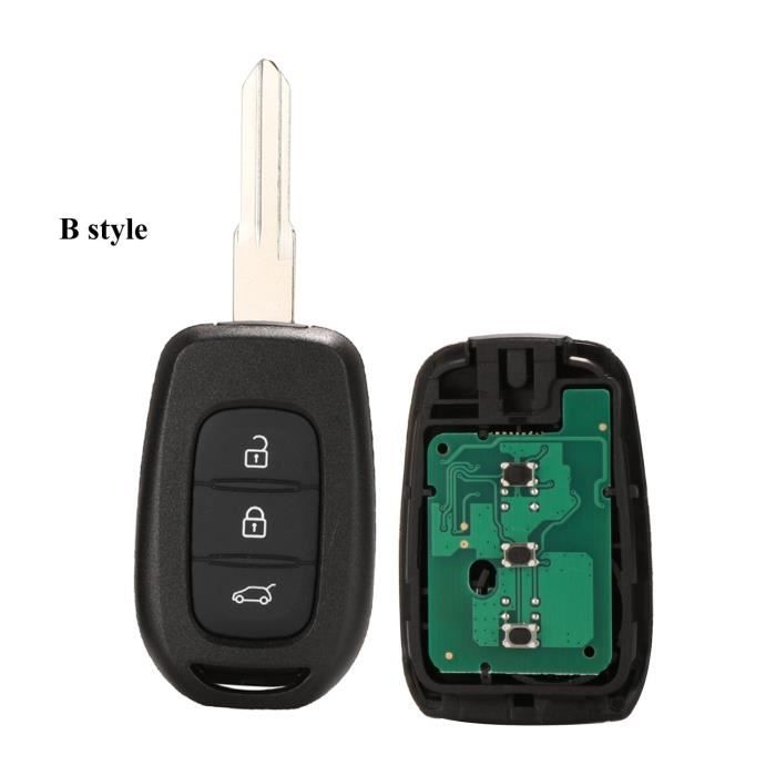 Taille -B style clé à distance de voiture avec puce PCF7961M HITAG AES pour Renault Sandero Dacia Logan Lodgy Dokker Duster 433MH