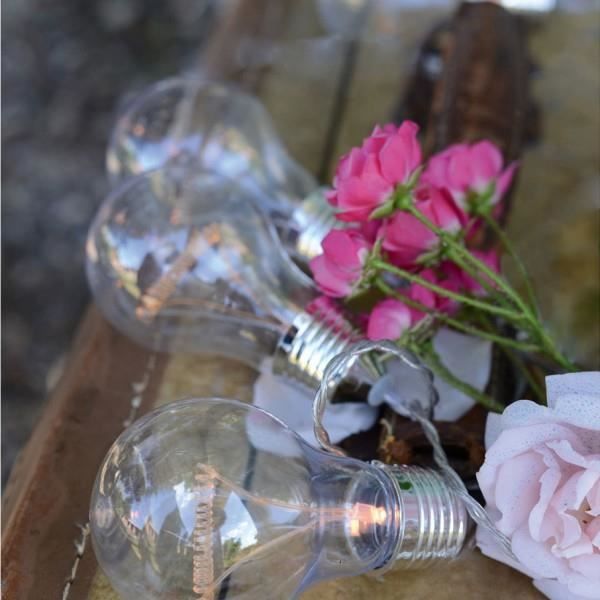 Guirlande LED 8 ampoules transparentes 3.5 m Unique