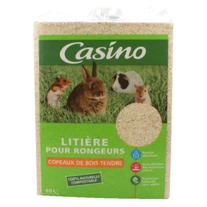 CASINO Litière copeaux - Pour rongeur - (x1)