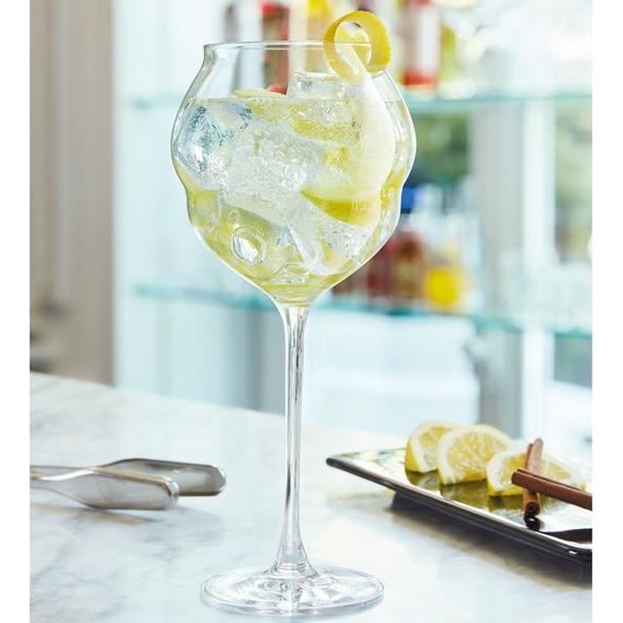 6 verres à vin 60cl Macaron - Chef&Sommelier - Cristallin design original ultra transparent