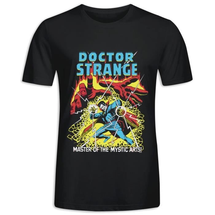 Tee Shirts avec imprimé en Doctor Strange Marvel Comics Manche Courte Tee Homme