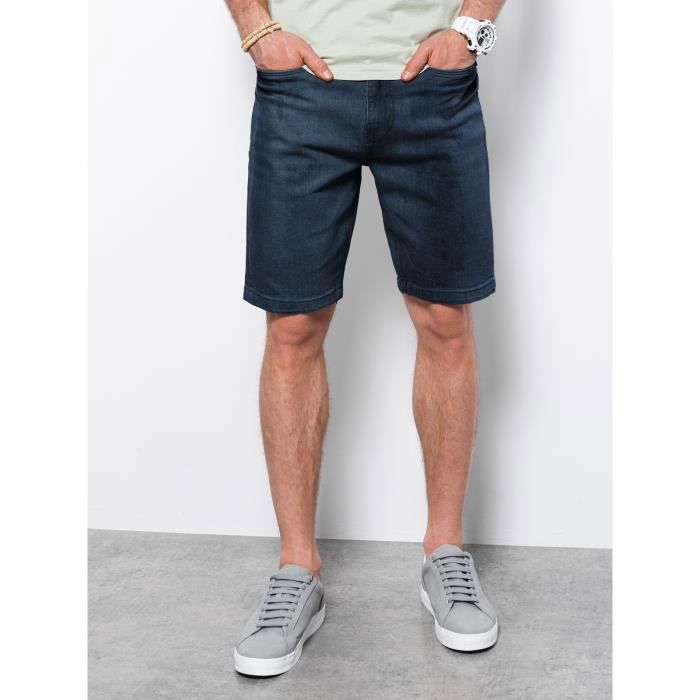 Short en Jean - Ombre - Pour Homme - Bleu foncé