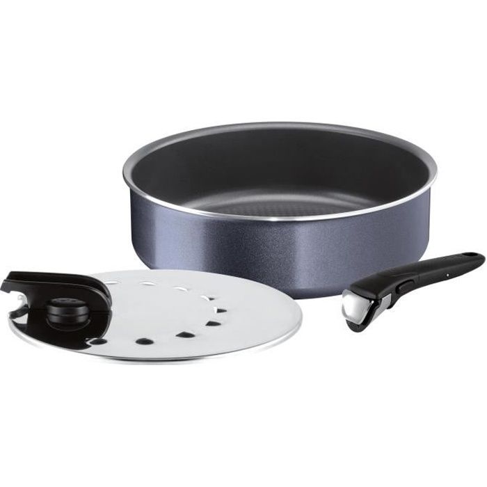 TEFAL Sauteuse Ingenio Elegance avec couvercle et poignée amovible - Ø 26 cm