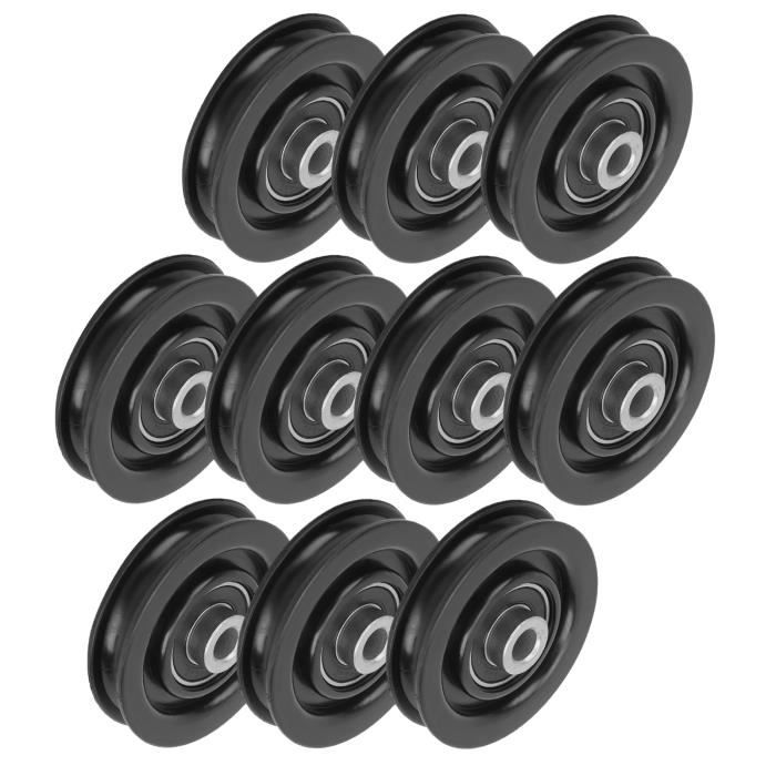 VGEBY Poulie de musculation 10pcs Poulie de Roulement de Fitness en Fer Nylon Accessoires de Gym Maison Exercice Entraînement en
