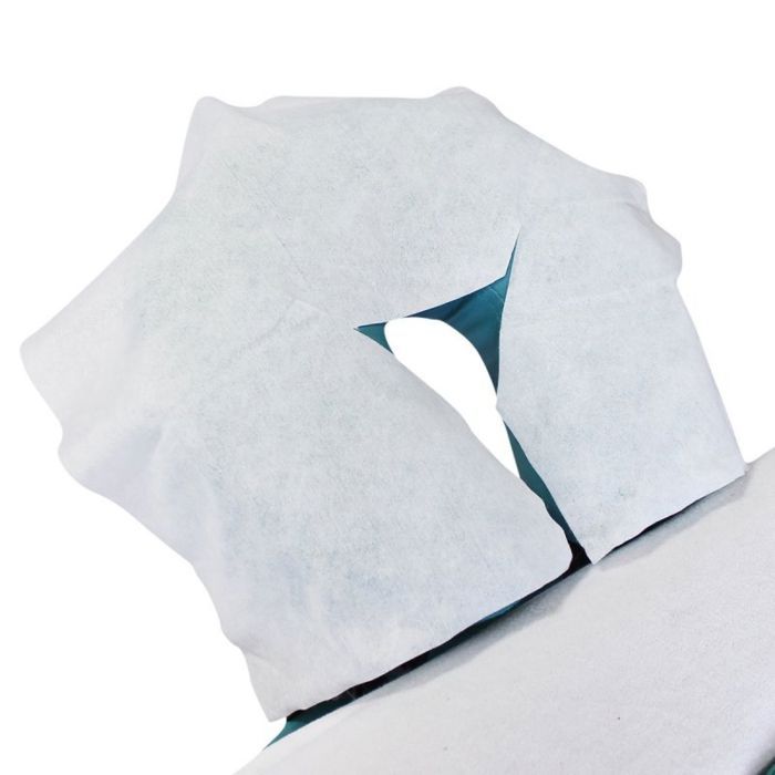 Lot de 100 housses de protège têtière pour table de massage jetable - Forme Y - Vivezen