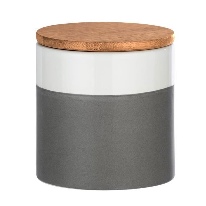 Boîte de conservation aliment design Malta - 0,45 L - Gris et blanc