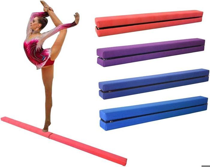 Poutre gymnastique pliable 240 cm - poutre d'équilibre antidérapante